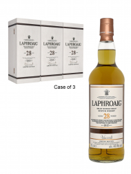 Laphroaig  28 Year Old Single Malt Whisky (Edition 2018) 700ml w/box - 3bots