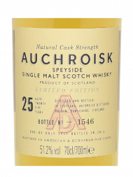 Auchroisk 1990 25 Year Old Limited Edition 2016 Single Malt Whisky 700ml w/box - 3bots