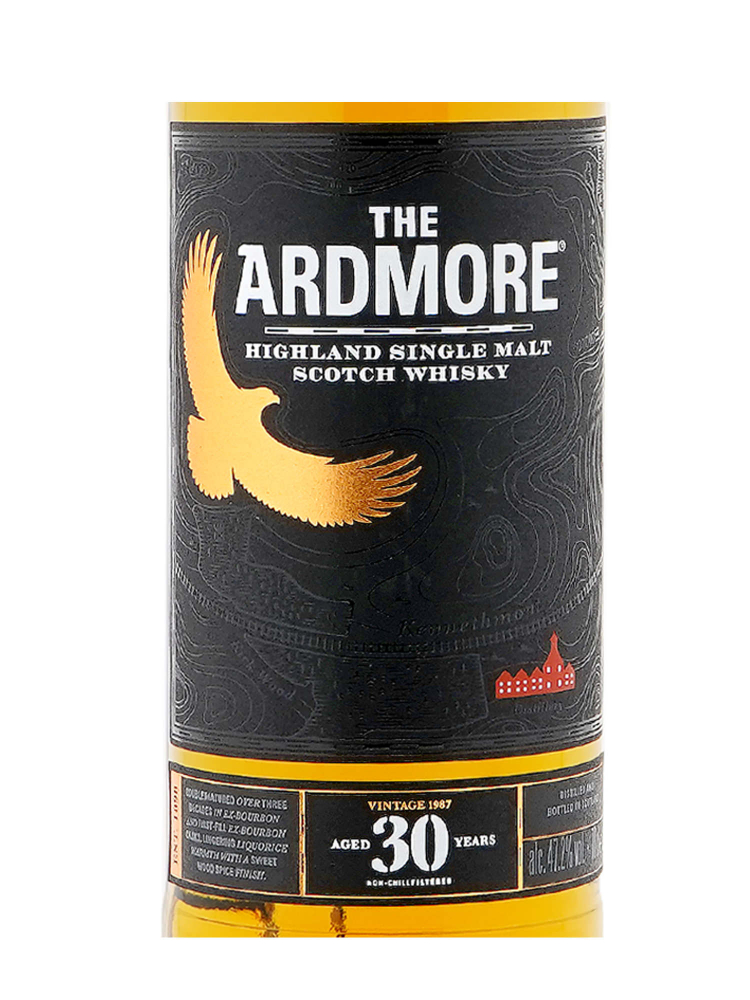 Ardmore 1987 30 Year Old  Single Malt 700ml w/cylinder - 3bots