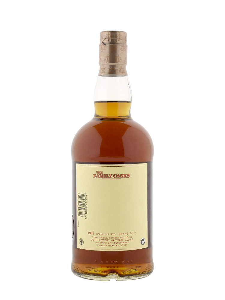 Glenfarclas Family Cask 1991 26 Year Old Cask 163 SP17 (Bottled 2017) Sherry Butt 700ml w/box