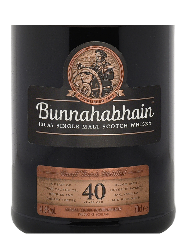 Bunnahabhain 40 Year Old Single Malt 700ml w/box - 3bots