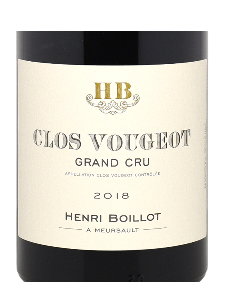 Henri Boillot Clos de Vougeot Grand Cru 2018 - 6bots