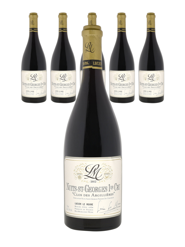 Maison Lucien Le Moine Nuits Saint Georges Clos des Argillieres 1er Cru 2012 - 6bots