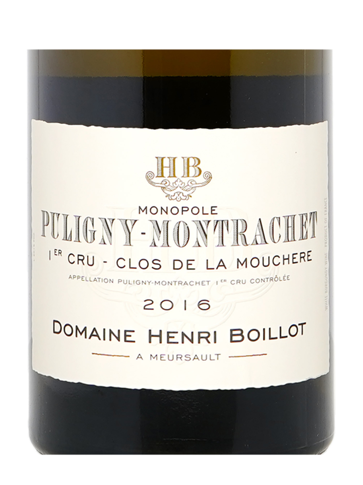 Henri Boillot Puligny Montrachet Clos de la Mouchere 1er Cru 2016 - 6bots