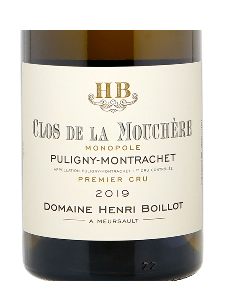 Henri Boillot Puligny Montrachet Clos de la Mouchere 1er Cru 2019 - 3bots