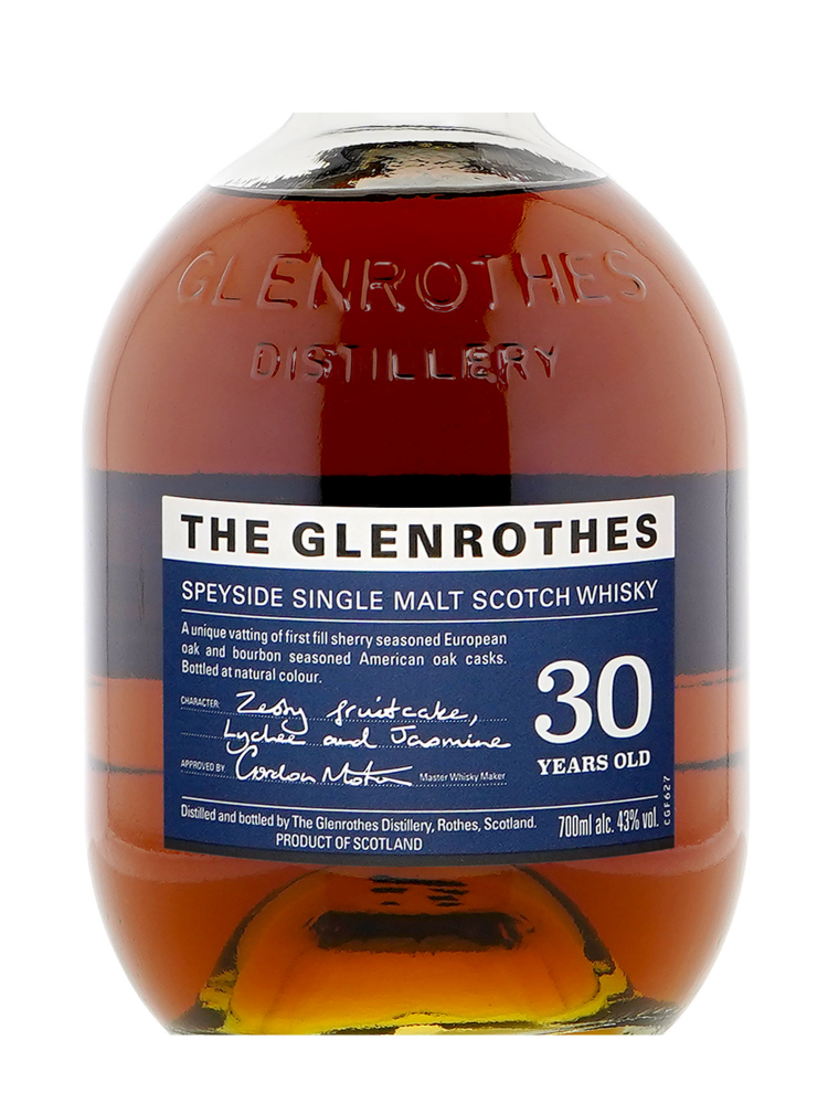 Glenrothes  30 Year Old Single Malt Whisky 700ml w/box - 3bots