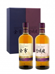 Nikka Miyagikyo & Yoichi Rum Wood Finish (Bottled 2017) Single Malt 700ml w/box (Set of 2)