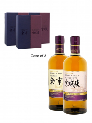 Nikka Miyagikyo & Yoichi Rum Wood Finish (Bottled 2017) Single Malt 700ml w/box (Set of 2) - 3bots