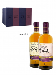 Nikka Miyagikyo & Yoichi Rum Wood Finish (Bottled 2017) Single Malt 700ml w/box (Set of 2) - 6bots