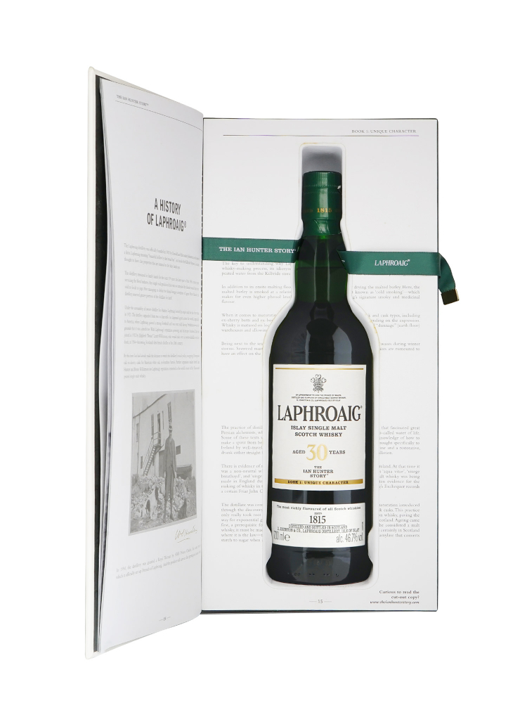 Laphroaig  30 Year Old Ian Hunter Book 1 Unique Character Single Malt Whisky 700ml w/box - 3bots