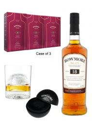 Bowmore  18 Year Old Single Malt Whisky 700ml Gift Set - 3bots