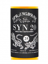 Springbank 1992 25 Year Old SYN20 Cask 150 Black Label (Bottled 2017) Single Malt 700ml no box