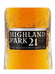 Highland Park  21 Year Old Single Malt Whisky 700ml w/box - 3bots