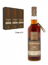 Glendronach 1990 27 Yr Old Cask 7003 Batch 16 Pedro Ximenez Puncheon Single Malt 700ml w/box - 3bots