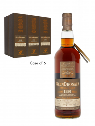 Glendronach 1990 27 Yr Old Cask 7003 Batch 16 Pedro Ximenez Puncheon Single Malt 700ml w/box - 6bots