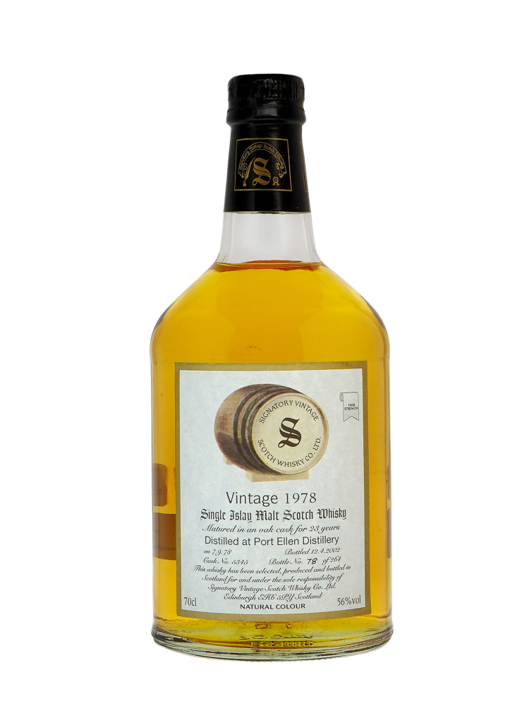 Port Ellen 1978 23 Year Old Signatory Vintage Cask Strengh Cask 5345 Single Malt 700ml w/box