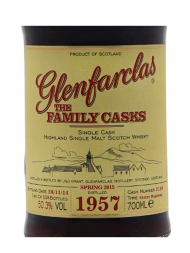 Glenfarclas Family Cask 1957 57 Year Old Cask 2110 SP15 (Bottled 2014) Sherry Hogshead 700ml w/box