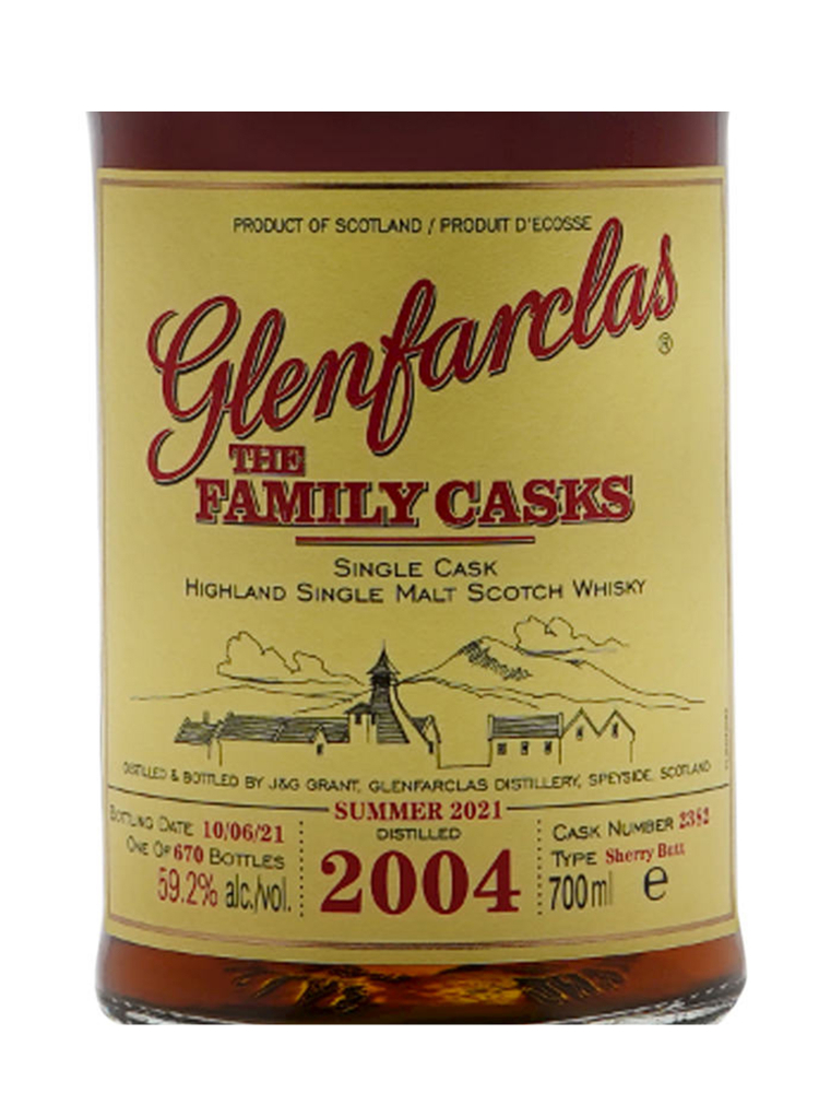 Glenfarclas Family Cask 2004 17 Year Old Cask 2382 S21 (Bottled 2021) Sherry Butt 700ml w/box