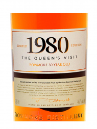 Bowmore 1980 30 Year Old Cask 5774 Queen's Visit (Bottled 2011) Single Malt Whisky 700ml w/box