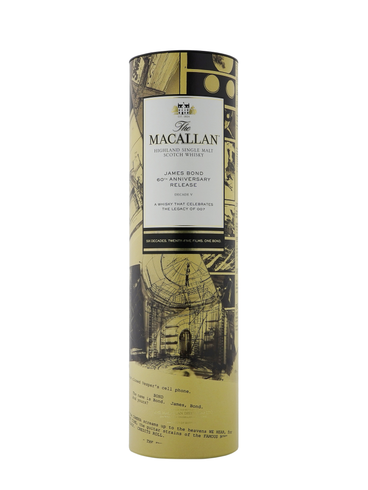 Macallan James Bond 60th Anniversary Release Decade V Single Malt 700ml w/cylinder