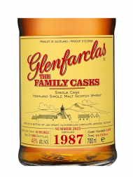 Glenfarclas Family Cask 1987 35 Year Old Cask 1495 S22 (Bottled 2022) 4th Fill Butt 700ml w/box