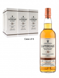 Laphroaig  30 Year Old (Bottled 2016) Single Malt Whisky 700ml w/box - 6bots