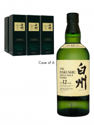 Hakushu  12 Year Old Single Malt Whisky 700ml w/box (Pre-2018 Release) - 6bots