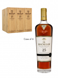 Macallan  25 Year Old Sherry Oak Annual Release 2023 Single Malt 700ml w/wooden box - 6bots