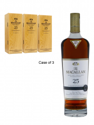 Macallan  25 Year Old Sherry Oak Annual Release 2022 Single Malt 700ml w/wooden box - 3bots