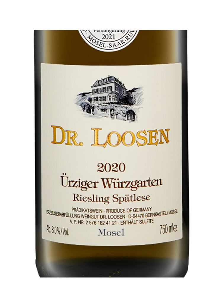 Dr Loosen Urziger Wurzgarten Riesling Spatlese Goldkapsel 2020