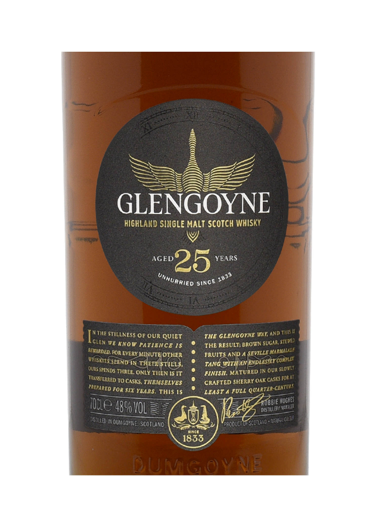 Glengoyne  25 Year Old Single Malt Whisky 700ml w/wooden box