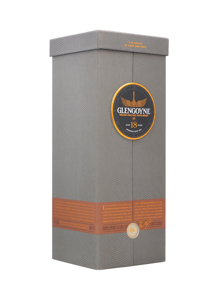 Glengoyne  18 Year Old Single Malt Whisky 700ml w/box (New) - 6bots